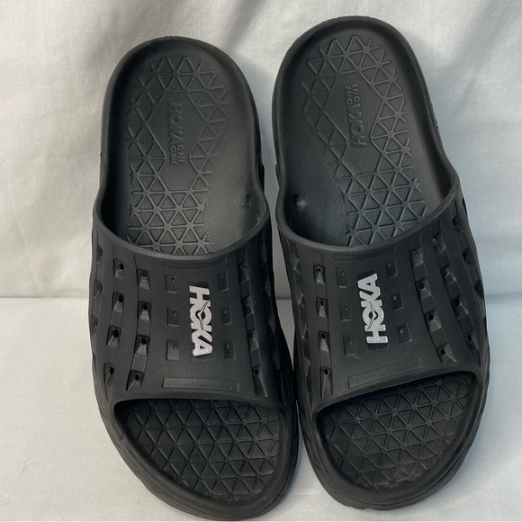 Hoka Shoes - HOKA RECOVERY SLIDES One ORA Black Shoes / Sandals Womens 11/Mens 9